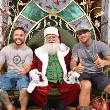 Our Founders with Santa